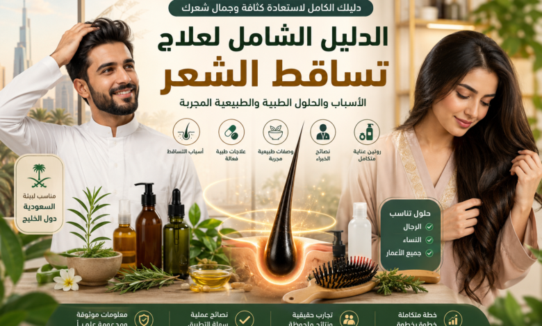 معرفة سبب تساقط الشعر هي الخطوة الأولى لاختيار العلاج المناسب واستعادة صحة الشعر.