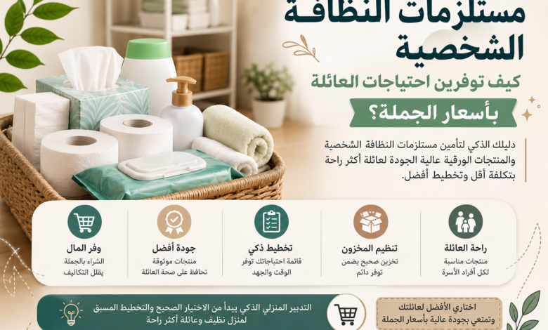 مستلزمات النظافة الشخصية اليومية