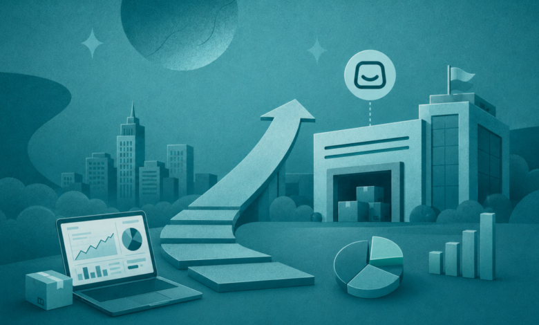 اجتماع تجار لمراجعة لوحة تحكم سلة ونظام ERP